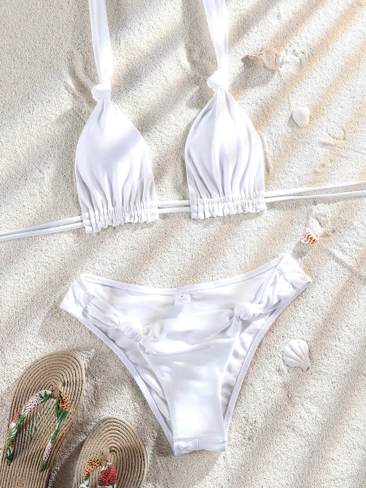 ZRTAK женские купальники 2025 бикини стринги купальник с узлом бикини пляжная одежда однотонный купальный костюм сексуальные костюмы из двух предметов комплекты бикини
ZRTAK женские купальники 2025 бикини стринги купальник с узлом бикини пляжная одежда однотонный купальный костюм сексуальные костюмы из двух предметов комплекты бикини