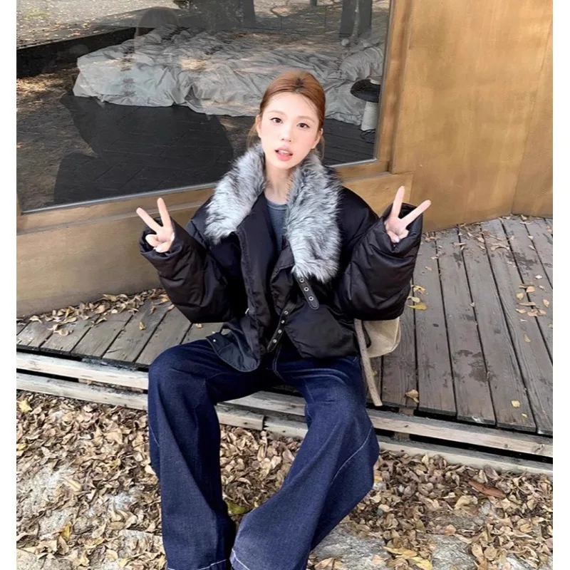 Thiened Cotton Jaet Men's Winter Coat Warm Retro Fur Collar Large Size 250 Pou Versatile Couples Outerwear
Thiened Cotton Jaet Men's Winter Coat Warm Retro Fur Collar Large Size 250 Pou Versatile Couples Outerwear