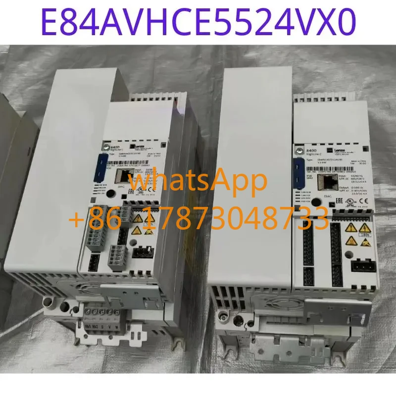 Used frequency converter E84AVHCE5524VX0 5.5KW, function tested intact, appearance intact
Used frequency converter E84AVHCE5524VX0 5.5KW, function tested intact, appearance intact
