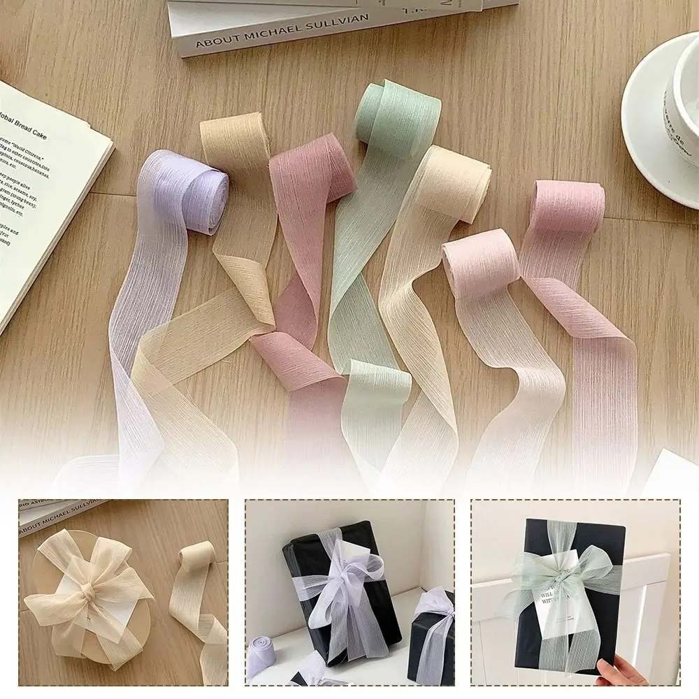 New 5 M Yarn Ribbons Gift Wrapping Bouquets Bright Silk Gifts Packaging Material 4cm Chiffon Ribbon
New 5 M Yarn Ribbons Gift Wrapping Bouquets Bright Silk Gifts Packaging Material 4cm Chiffon Ribbon