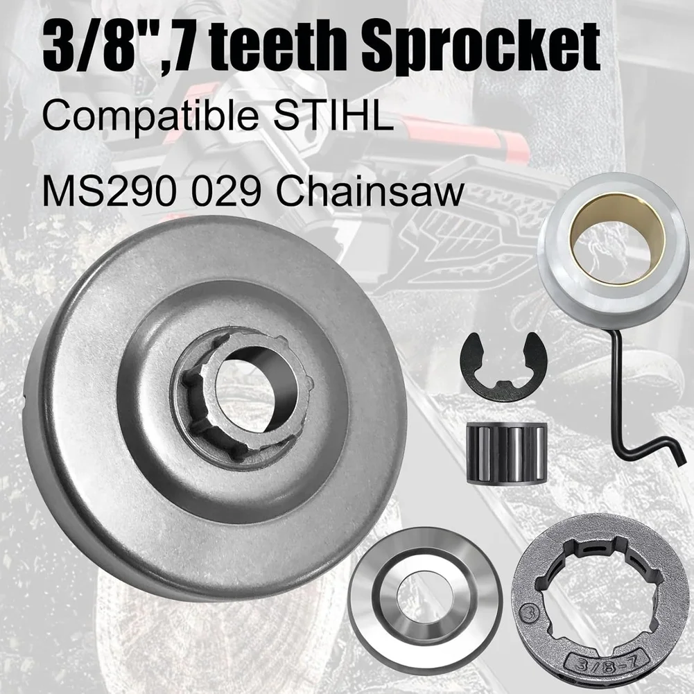Chainsaw Clutch Drum Rim Sprocket Kit 3 8 Pitch 7 Teeth With Worm Gear And Needle Bearing For MS290 MS310 MS390 Power Tool Parts
Chainsaw Clutch Drum Rim Sprocket Kit 3 8 Pitch 7 Teeth With Worm Gear And Needle Bearing For MS290 MS310 MS390 Power Tool Parts