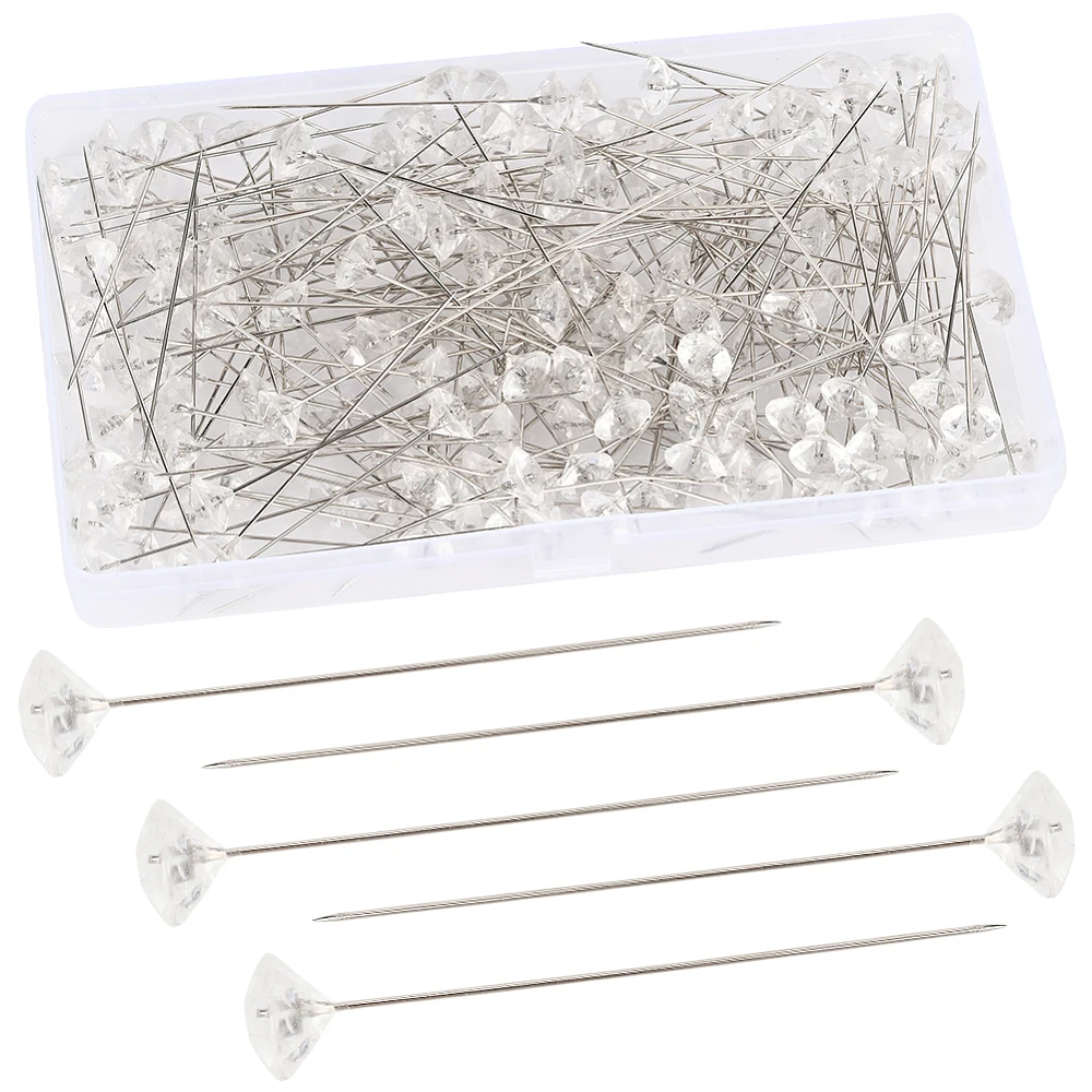 Iron Pins with Acrylic Head Corsage Pins Dress-making Pins Platinum 53.5~55mm 200pcs/set
Iron Pins with Acrylic Head Corsage Pins Dress-making Pins Platinum 53.5~55mm 200pcs/set