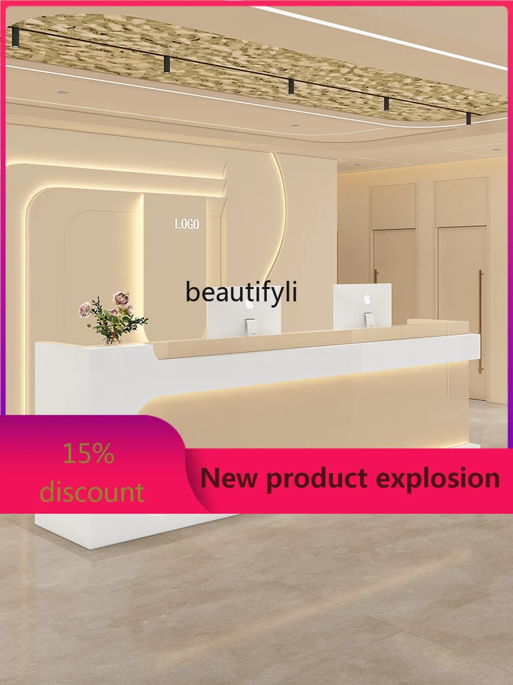 zzGCashier Counter Small Shop Bar Counter Beauty Salon Clothing Store Simple Modern Paint Bar Counter Company Front Desk
zzGCashier Counter Small Shop Bar Counter Beauty Salon Clothing Store Simple Modern Paint Bar Counter Company Front Desk