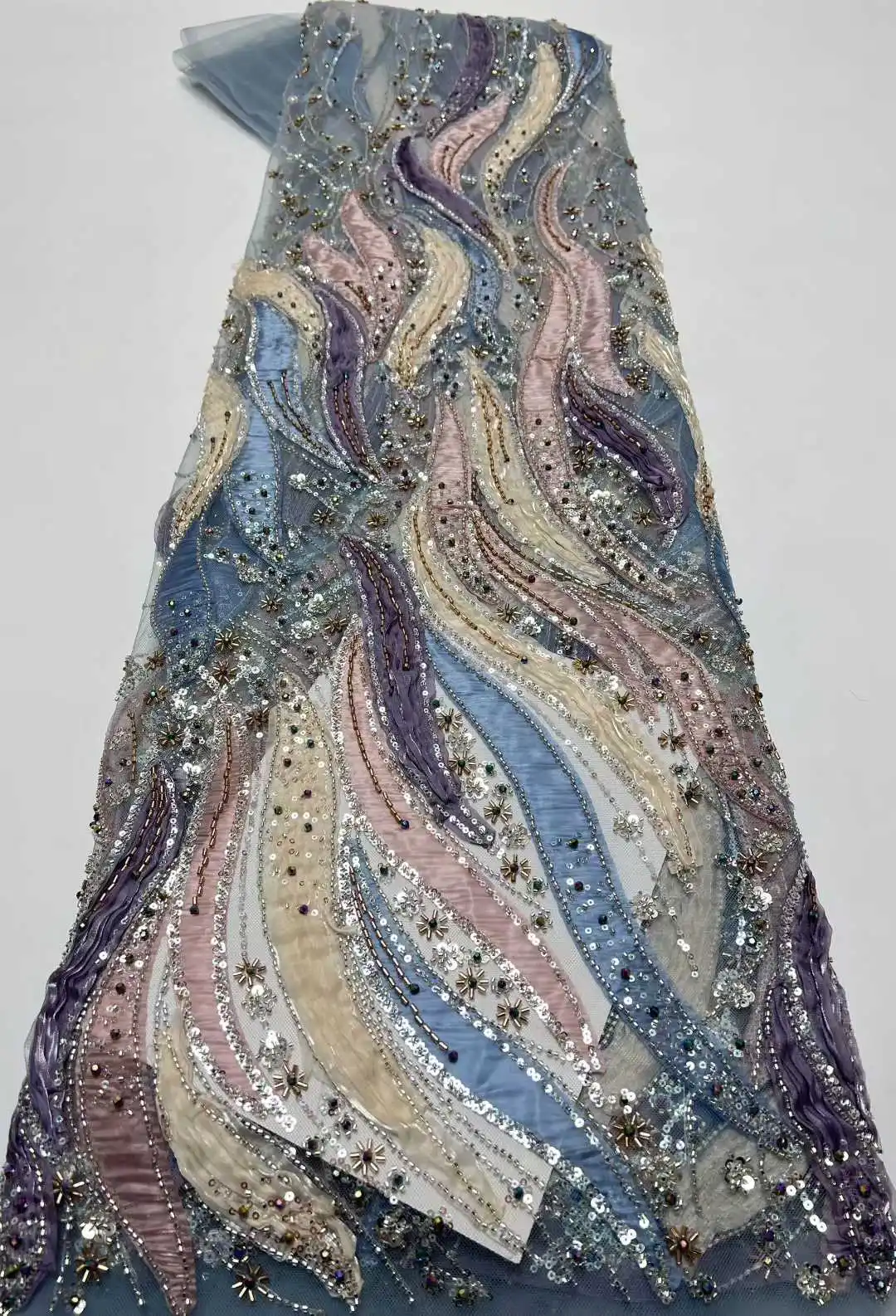 2026 новейшая французская 3D тюлевая кружевная ткань с бисером, высококачественная африканская сетчатая кружевная ткань с блестками для вечерних платьев
2026 новейшая французская 3D тюлевая кружевная ткань с бисером, высококачественная африканская сетчатая кружевная ткань с блестками для вечерних платьев