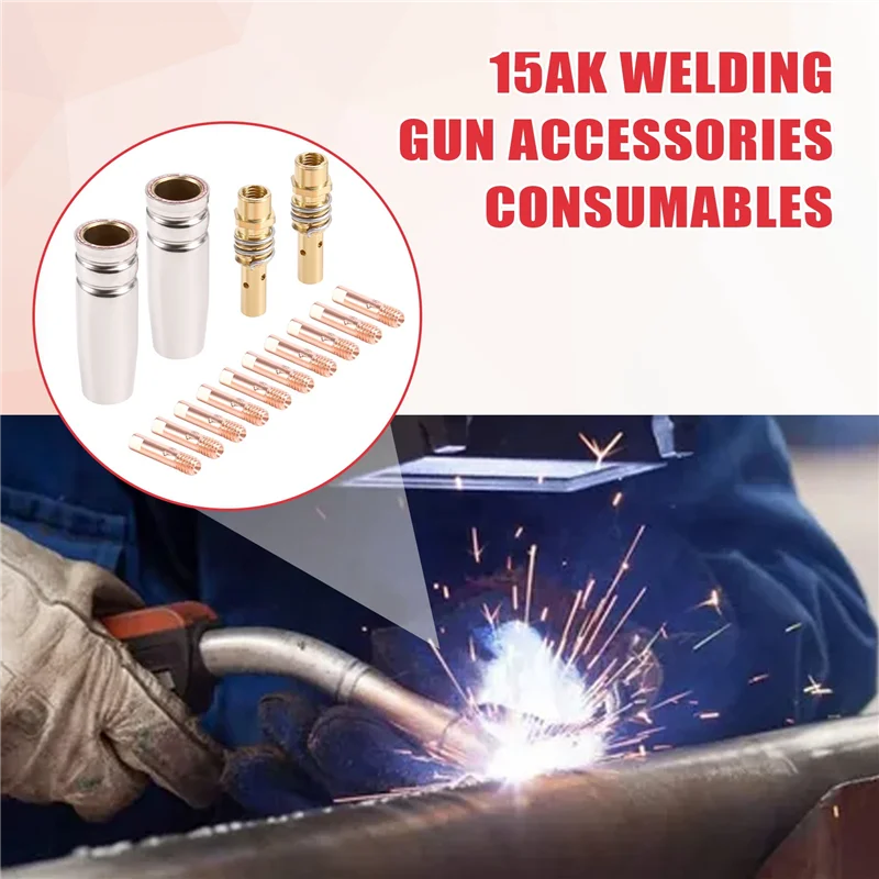 AT44-14PCS 15AK Аксессуары для сварочной горелки Расходные материалы Держатель наконечника газового сопла горелки MIG 15AK MIG
AT44-14PCS 15AK Аксессуары для сварочной горелки Расходные материалы Держатель наконечника газового сопла горелки MIG 15AK MIG