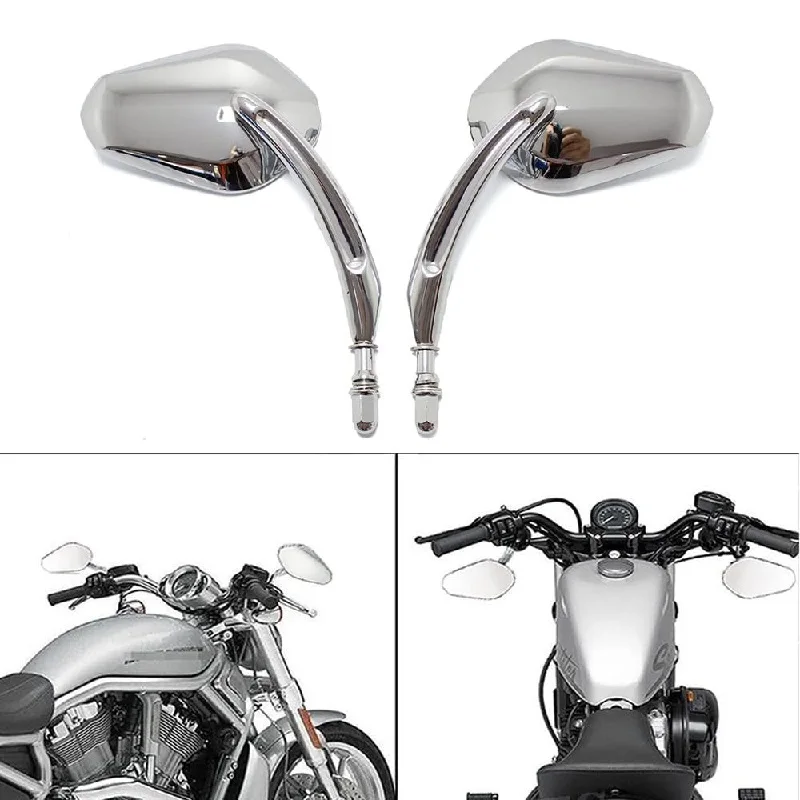 Motorcycle Left Right Rear View Mirrors For Harley Davidson Street Glide Road King Black and Chrome Side Mirror Replacement
Motorcycle Left Right Rear View Mirrors For Harley Davidson Street Glide Road King Black and Chrome Side Mirror Replacement