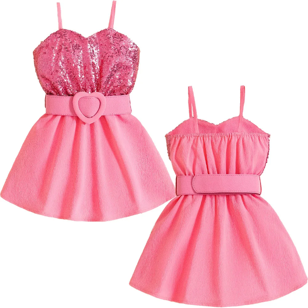 Girl Party Dress Sequined Baby Toddler Girl Clothes Dresses Sundress with Belt Formal Outfit Dance Performance Uniform School
Girl Party Dress Sequined Baby Toddler Girl Clothes Dresses Sundress with Belt Formal Outfit Dance Performance Uniform School