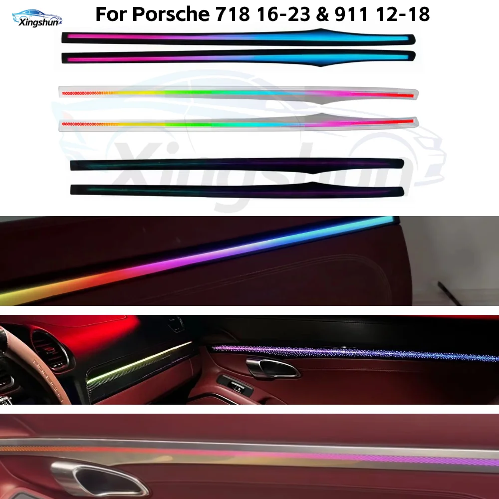 Car Ambient Light for Porsche Cayenne 718 16-23 & 911 12-18 Auto Interior 64 Color Symphony LED Light Decorative Accessories
Car Ambient Light for Porsche Cayenne 718 16-23 & 911 12-18 Auto Interior 64 Color Symphony LED Light Decorative Accessories