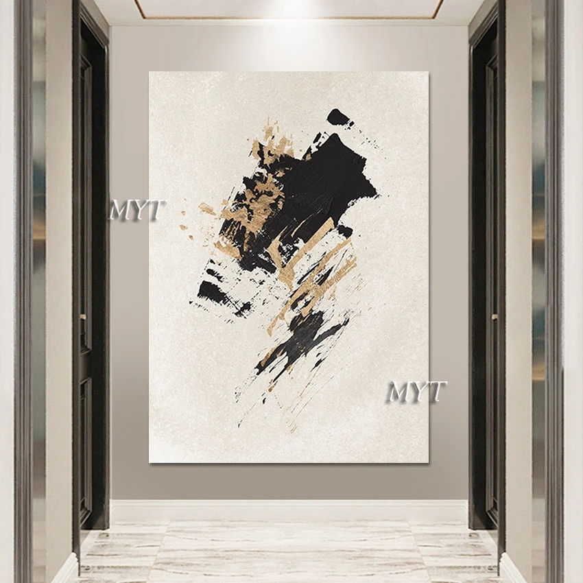 Outdoor Wall Decor Hotel Artwork Abstract Modern Canvas Painting Unframed Wall Art Picture Simple Black Acrylic Texture Painting
Outdoor Wall Decor Hotel Artwork Abstract Modern Canvas Painting Unframed Wall Art Picture Simple Black Acrylic Texture Painting