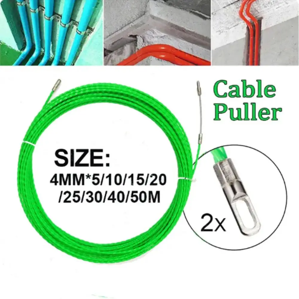 4MM Diameter Cable Guide Tape Puller 5-50 Meter Green Color Fiberglass Duct Rodder Glass Fiber POM Material Cable Push Puller
4MM Diameter Cable Guide Tape Puller 5-50 Meter Green Color Fiberglass Duct Rodder Glass Fiber POM Material Cable Push Puller