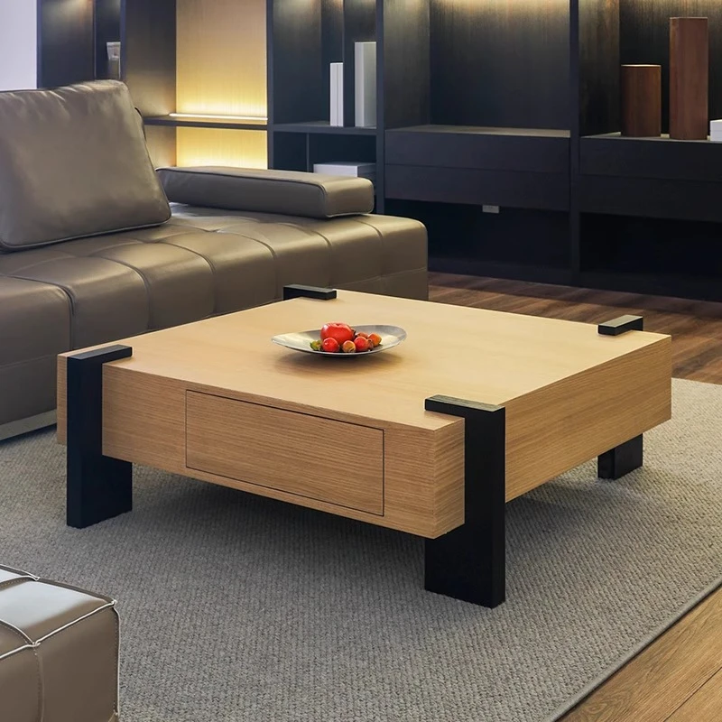 Living room household small apartment tea table modern simple Italian light luxury high-end square coffee table
Living room household small apartment tea table modern simple Italian light luxury high-end square coffee table