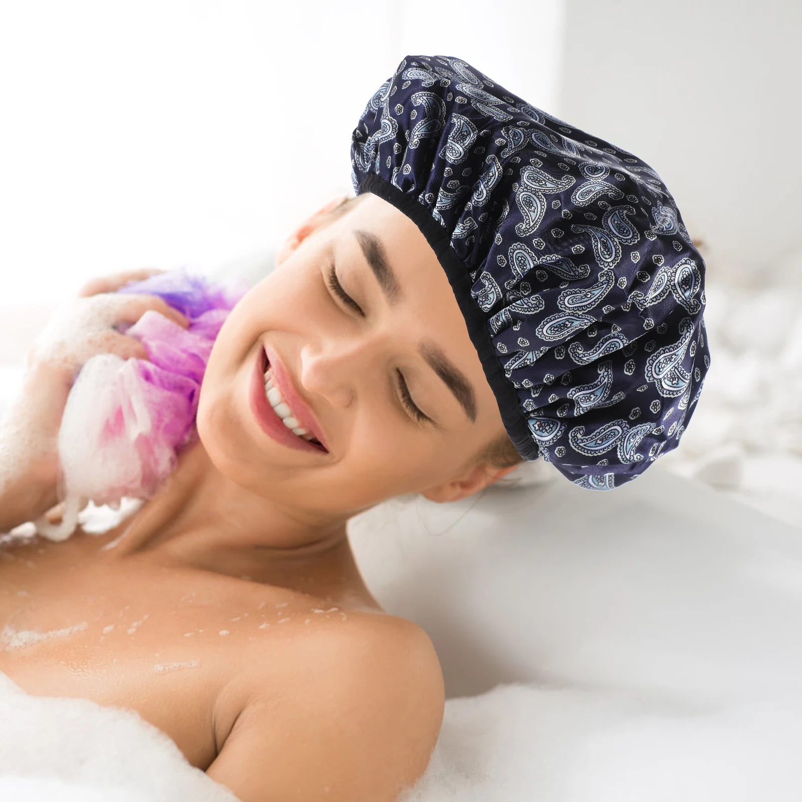 Waterproof Shower Cap Hair Bonnet Absorbent Bath Cover Fiber Portable Women Caps Bathing Accessories Comfortable Breathing Spa
Waterproof Shower Cap Hair Bonnet Absorbent Bath Cover Fiber Portable Women Caps Bathing Accessories Comfortable Breathing Spa