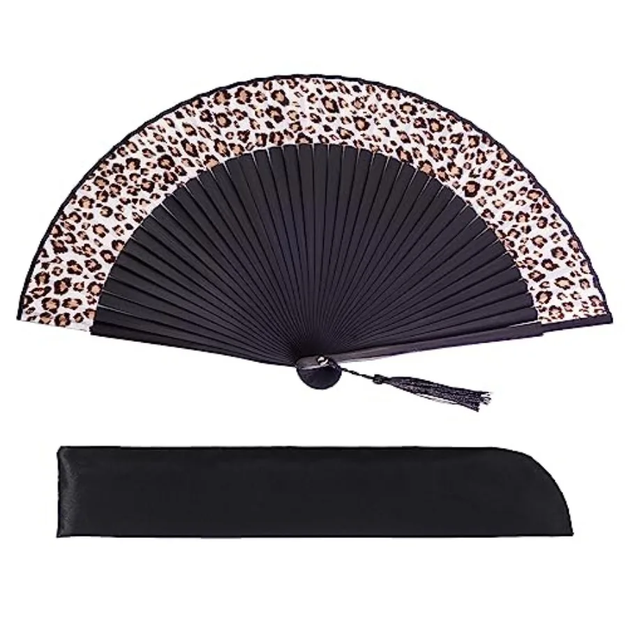 Hand Held Bamboo Silk Folding Fan, Chinese Japanese Handheld Fan with Tassel Wooden Charming Elegant Vintage Retro Style for Wo
Hand Held Bamboo Silk Folding Fan, Chinese Japanese Handheld Fan with Tassel Wooden Charming Elegant Vintage Retro Style for Wo
