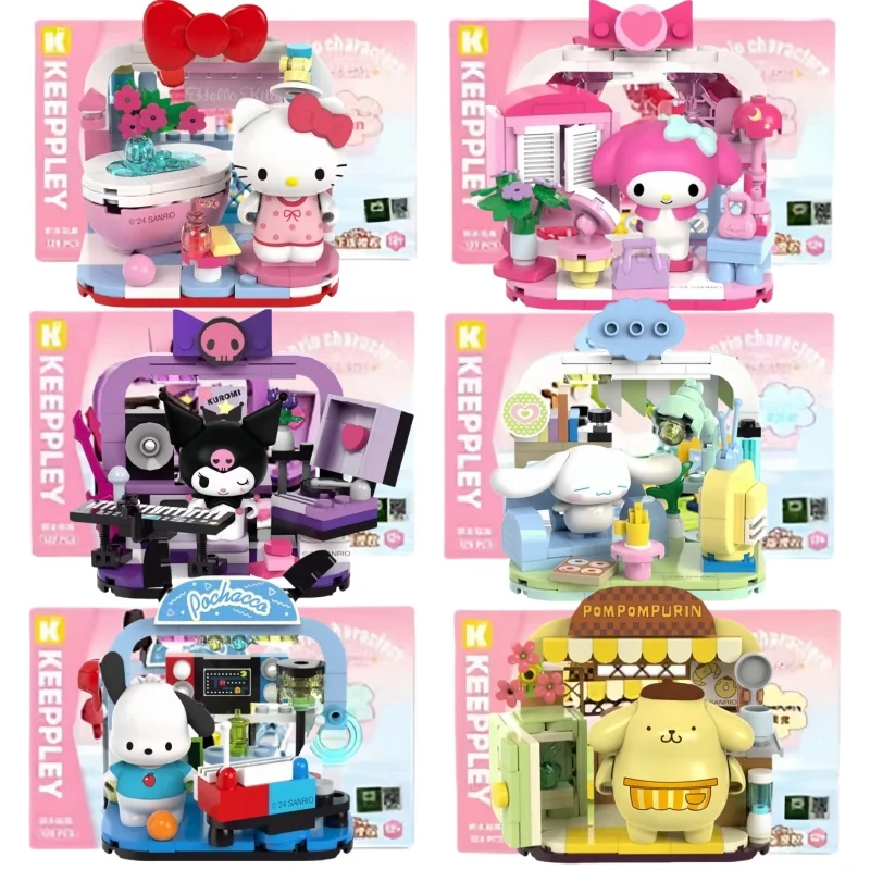 Sanrio Building Blocks Toys Hello Kitty Kuromi My Melody Cinnamoroll Pochacco Anime Model Assembly Toys Birthday Gifts for Girls 
Sanrio Building Blocks Toys Hello Kitty Kuromi My Melody Cinnamoroll Pochacco Anime Model Assembly Toys Birthday Gifts for Girls