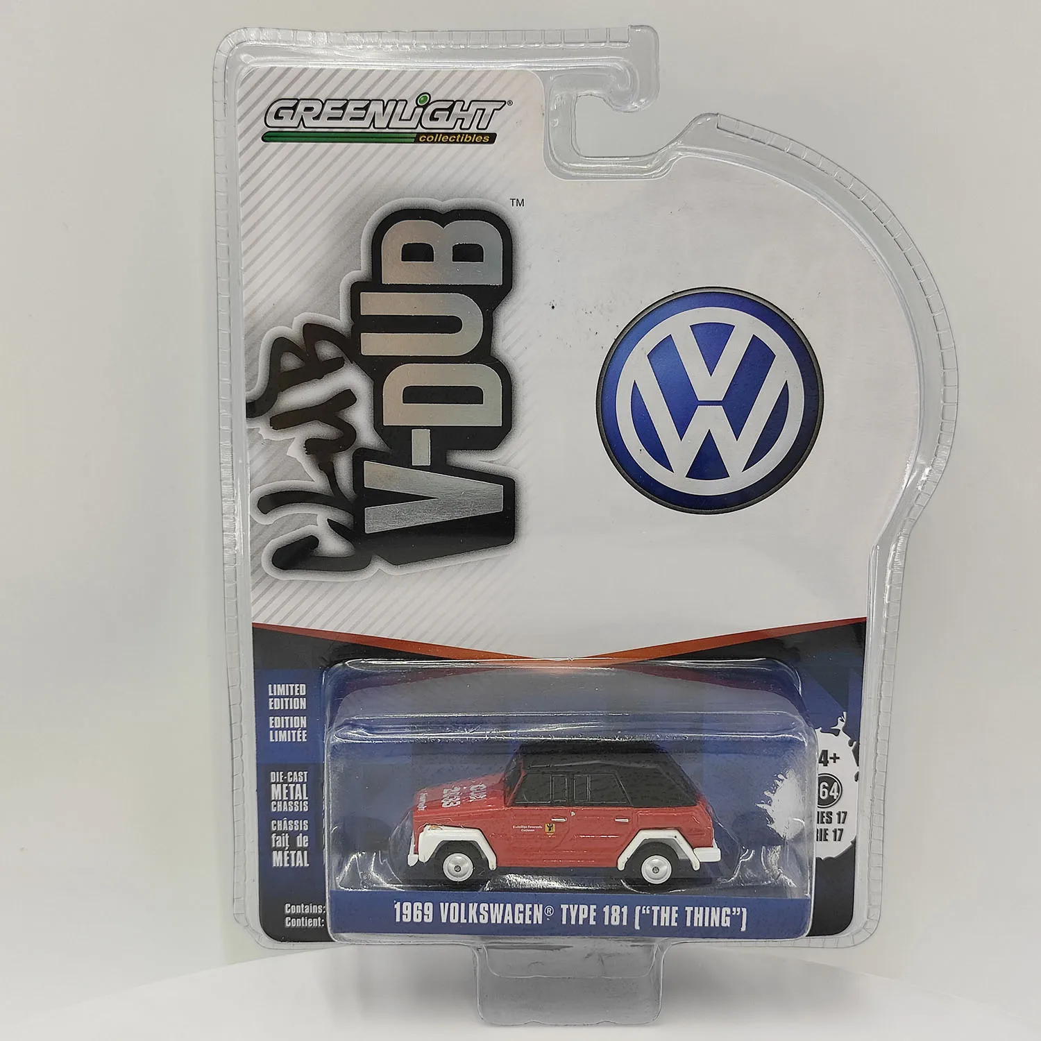 Diecast Greenlight 1:64 Scale 1969 VW 181 Alloy Car Model Collectible Toy Gift Souvenir Display Ornament
Diecast Greenlight 1:64 Scale 1969 VW 181 Alloy Car Model Collectible Toy Gift Souvenir Display Ornament