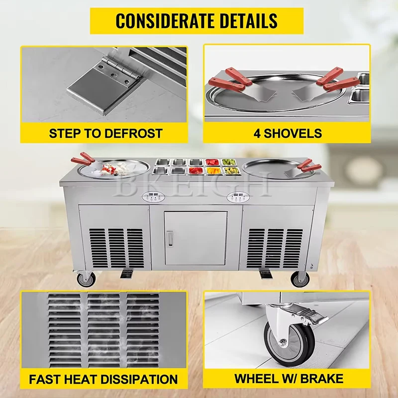 Горячая продажа коммерческой машины для жаркого мороженого из нержавеющей стали, большая машина для жарки йогурта с одной кастрюлей
Горячая продажа коммерческой машины для жаркого мороженого из нержавеющей стали, большая машина для жарки йогурта с одной кастрюлей
