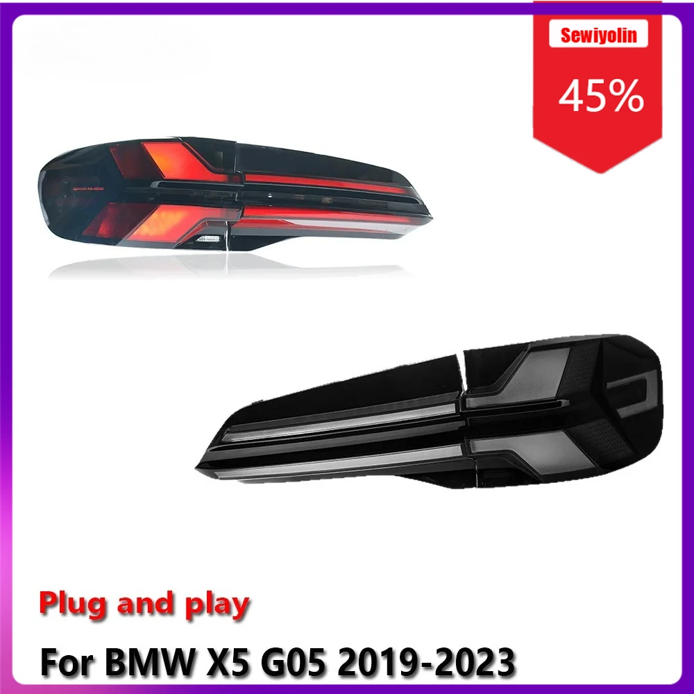 Автомобильные светодиодные фонари Sewiyolin в сборе для BMW X5 G05 2019-2023, задние противотуманные фары DRL, стоп-сигнал, указатель поворота Plug And Play
Автомобильные светодиодные фонари Sewiyolin в сборе для BMW X5 G05 2019-2023, задние противотуманные фары DRL, стоп-сигнал, указатель поворота Plug And Play