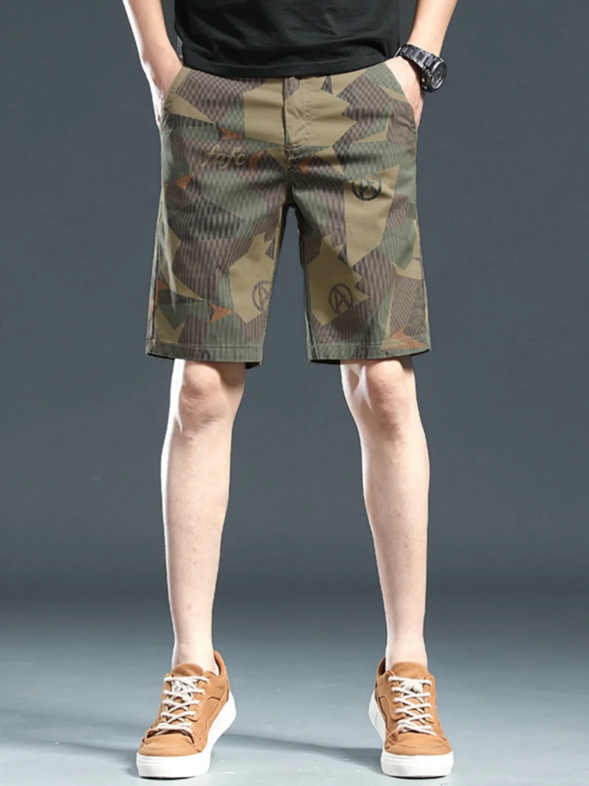 Summer Thin Camouflage Casual orts Men's Loose Straight Leg Workwear Five-Quarter Trendy Cotton Blend Elastic Waist
Summer Thin Camouflage Casual orts Men's Loose Straight Leg Workwear Five-Quarter Trendy Cotton Blend Elastic Waist