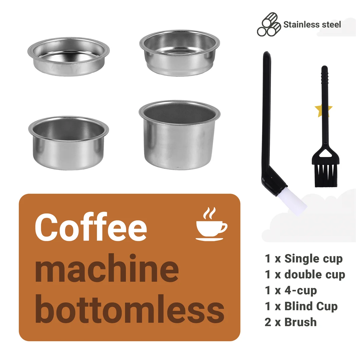 cleaning Basket 51mm Filter Basket 36926 Cup for Espresso Bottomless Portafilter,Compatible with Delonghi,Breville
cleaning Basket 51mm Filter Basket 36926 Cup for Espresso Bottomless Portafilter,Compatible with Delonghi,Breville