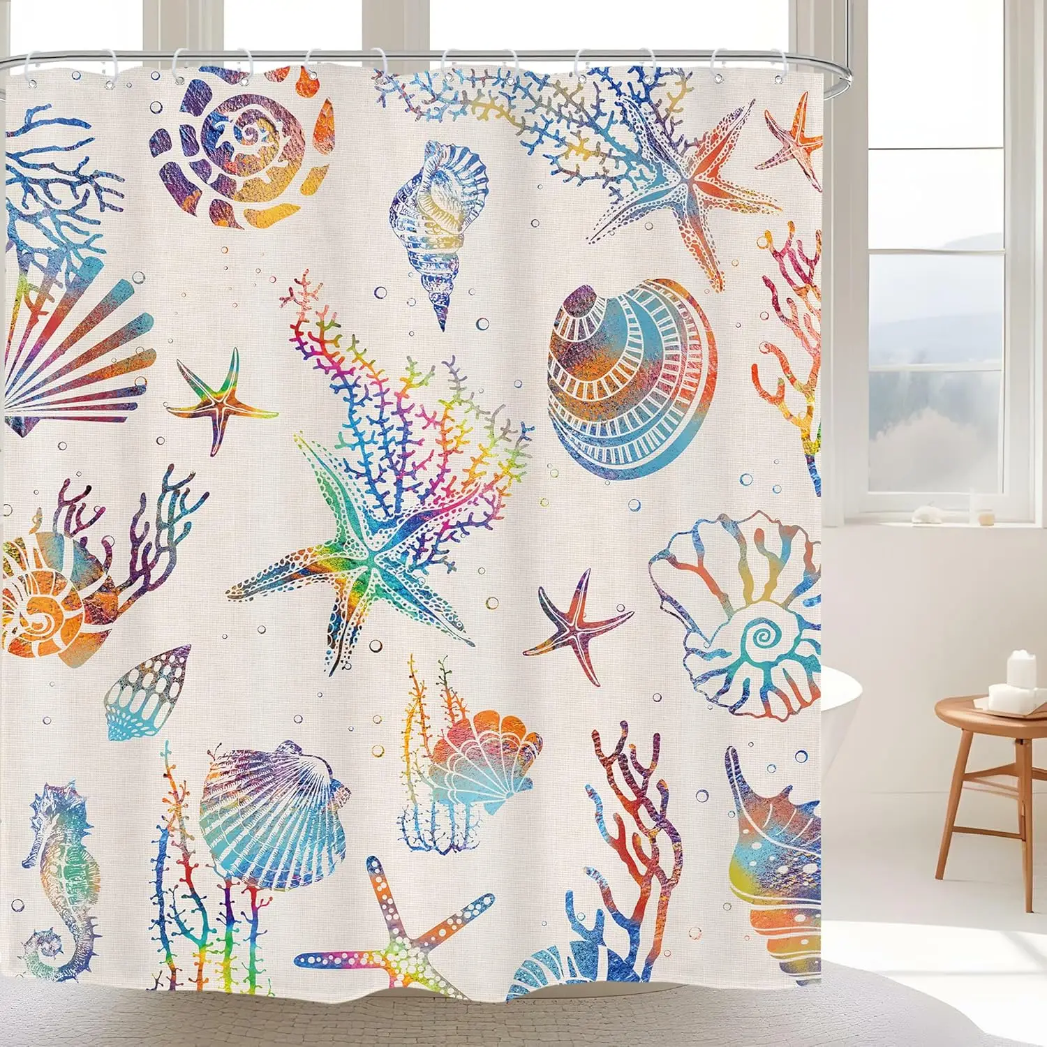 Занавеска для душа Omifly, морская звезда и ракушки, дюймовая пляжная прибрежная морская набор для ванной комнаты, океанский коралл, винтажный бежевый цвет слоновой кости Re
Занавеска для душа Omifly, морская звезда и ракушки, дюймовая пляжная прибрежная морская набор для ванной комнаты, океанский коралл, винтажный бежевый цвет слоновой кости Re