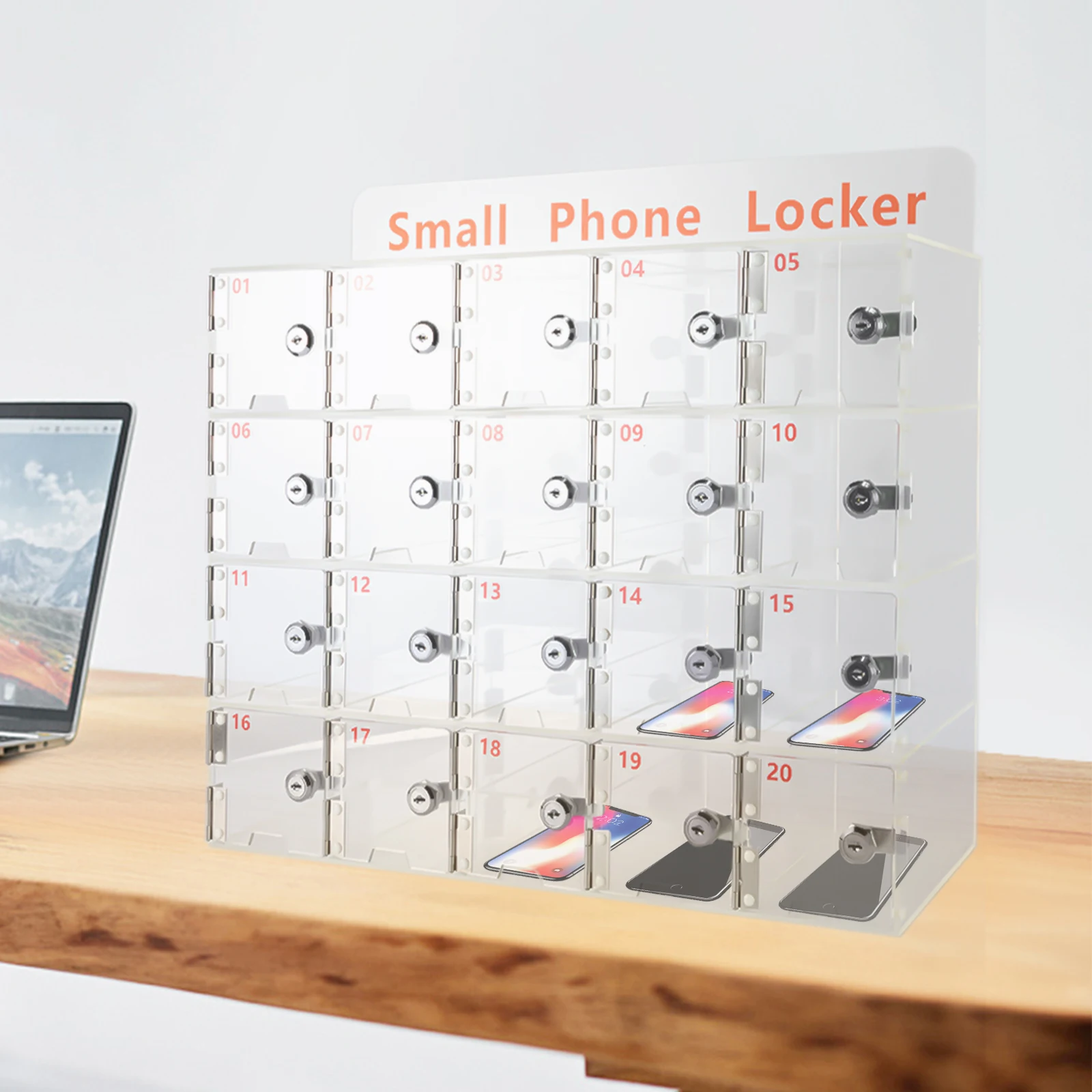 High-Safety Cell Phone Lockers, Transparent Acrylic, Freestanding or Wall-Mounted, Durable
High-Safety Cell Phone Lockers, Transparent Acrylic, Freestanding or Wall-Mounted, Durable
