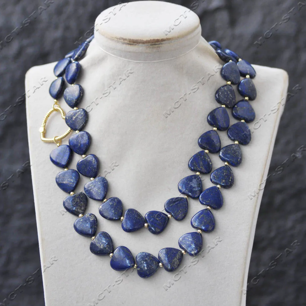 Z14591 34'' 16.5mm Natural Blue Heart Coin Lapis Lazuli Necklace
Z14591 34'' 16.5mm Natural Blue Heart Coin Lapis Lazuli Necklace