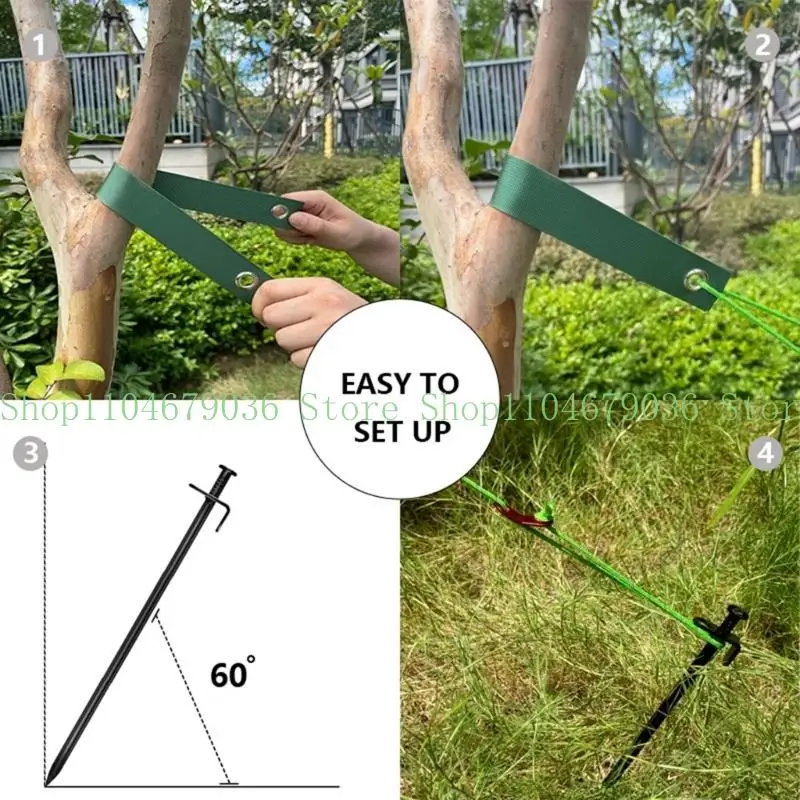 652F Stakes Supports with Strap Against Bad Weather for Anchoring Newly Planted Tree
652F Stakes Supports with Strap Against Bad Weather for Anchoring Newly Planted Tree