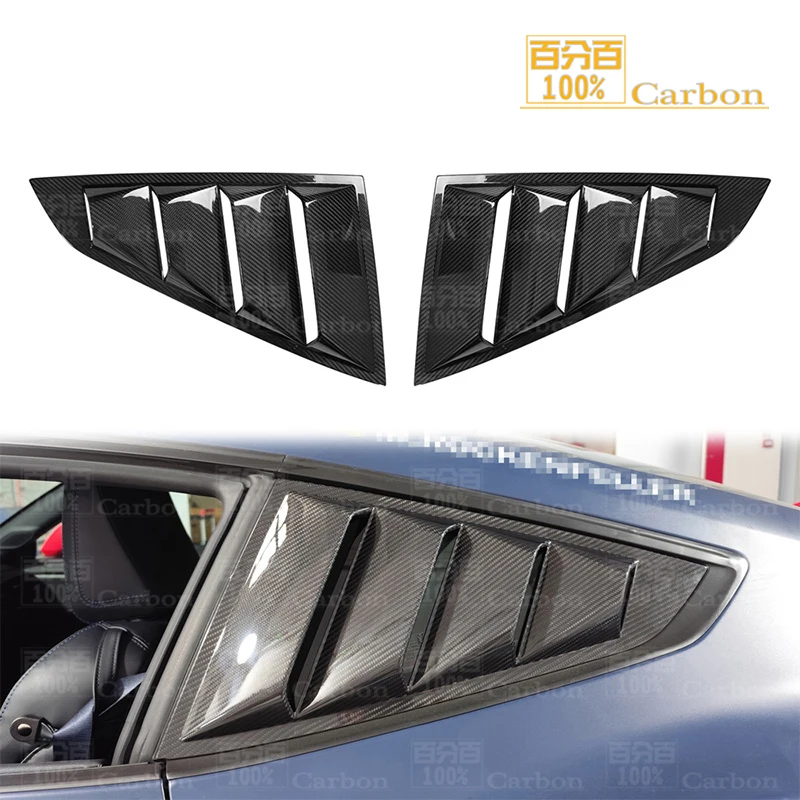 Real Dry Carbon Rear Quarter Window Louvers Scoops Panel Side Air Vent Cover for Ford Mustang 2024up
Real Dry Carbon Rear Quarter Window Louvers Scoops Panel Side Air Vent Cover for Ford Mustang 2024up