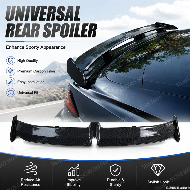 Carbon Fiber Rear Roof Spoiler Wing Sport Car Roof Lip Spoiler Reduce Wind Resistance Easy Install Auto Decor Accessory
Carbon Fiber Rear Roof Spoiler Wing Sport Car Roof Lip Spoiler Reduce Wind Resistance Easy Install Auto Decor Accessory