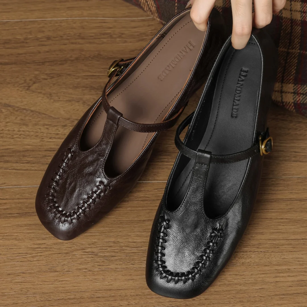 Women's sheepskin square toe narrow band t-strap slip-on pumps 3cm thick low heel elegant ladies slim dress heels shoes woman
Women's sheepskin square toe narrow band t-strap slip-on pumps 3cm thick low heel elegant ladies slim dress heels shoes woman