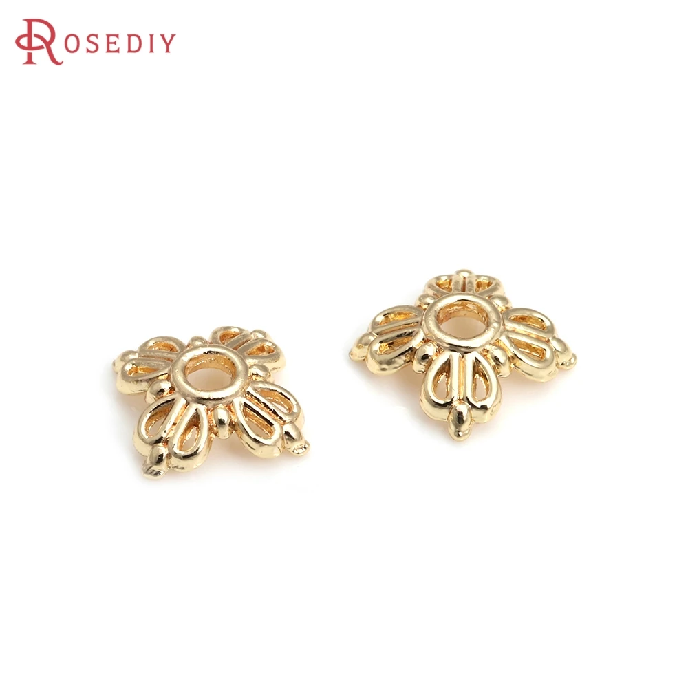 50PCS 18K Gold Color Flower Tree Leaf Round Beads Caps Tessal Caps Jewelry Beads Making High Quality Diy Findings Accessories
50PCS 18K Gold Color Flower Tree Leaf Round Beads Caps Tessal Caps Jewelry Beads Making High Quality Diy Findings Accessories