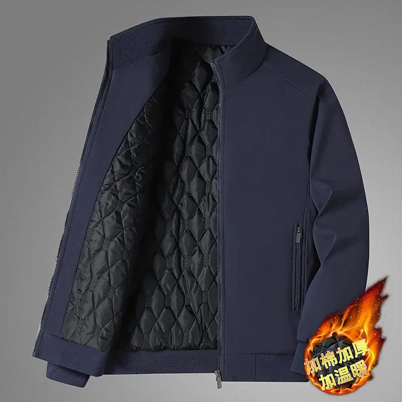 Thickened Cotton Casual Jacket Stand Collar Warmth Dad Clothes Autumn Winter New Arrival Yangjing Brand Business Gentleman Style
Thickened Cotton Casual Jacket Stand Collar Warmth Dad Clothes Autumn Winter New Arrival Yangjing Brand Business Gentleman Style
