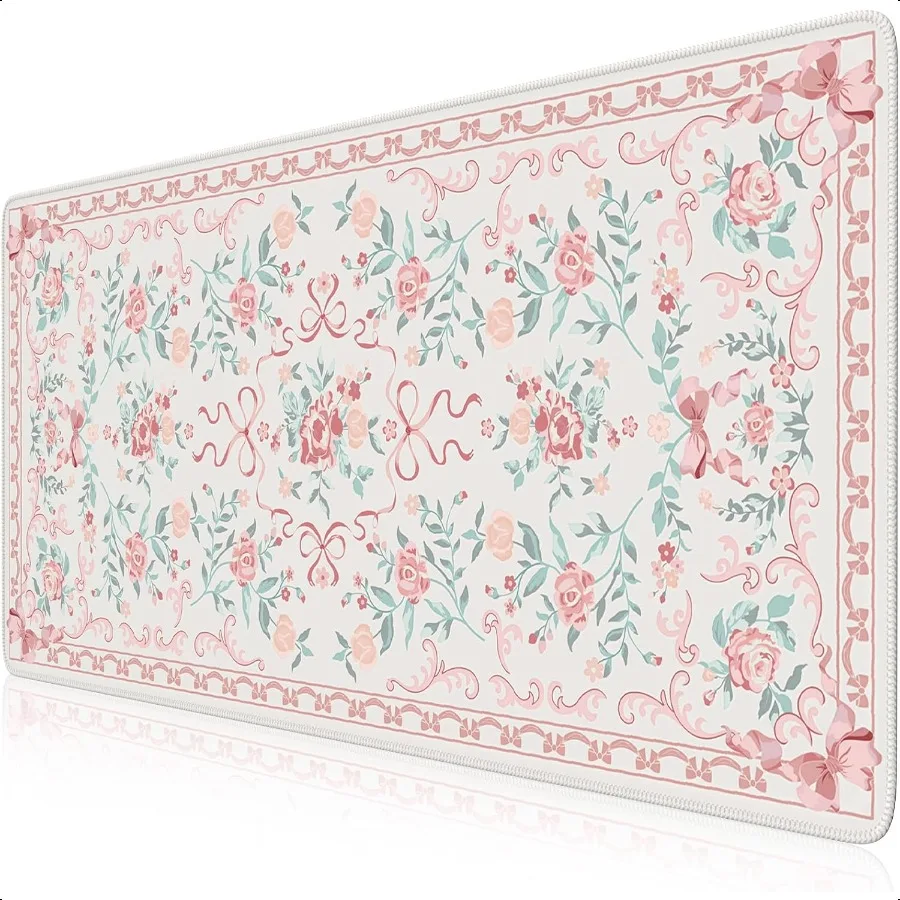 Pink Desk Mat for DesktopCute Desk Pad for Women Girly Bow Mouse Pad with Stitched Edges NonSlip Large Computer Mat for Home Of
Pink Desk Mat for DesktopCute Desk Pad for Women Girly Bow Mouse Pad with Stitched Edges NonSlip Large Computer Mat for Home Of