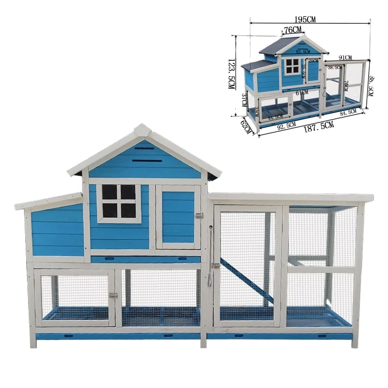 Outdoor Solid Wood Small Pet Cage Rabbit Chick Lattice Villa Anti-corrosion Rain Proof Wire Mesh Movable Pet Cage with Pulley
Outdoor Solid Wood Small Pet Cage Rabbit Chick Lattice Villa Anti-corrosion Rain Proof Wire Mesh Movable Pet Cage with Pulley