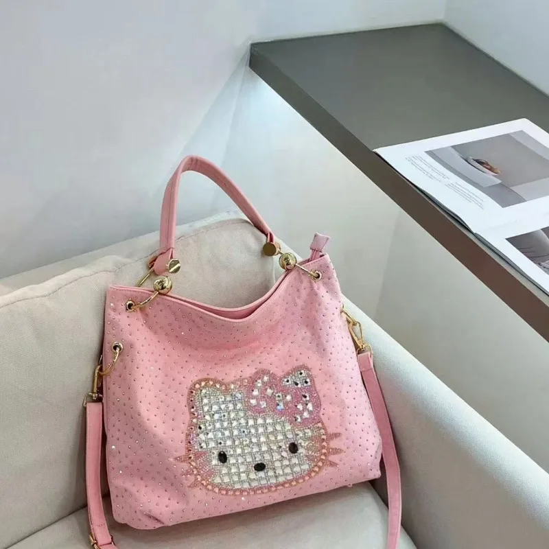 Hello Kitty Women's Rhinestone Sequin Shoulder Crossbody Bag Kawaii Cartoon Cute Exquisite Fashion Handbag Holiday Gift
Hello Kitty Women's Rhinestone Sequin Shoulder Crossbody Bag Kawaii Cartoon Cute Exquisite Fashion Handbag Holiday Gift