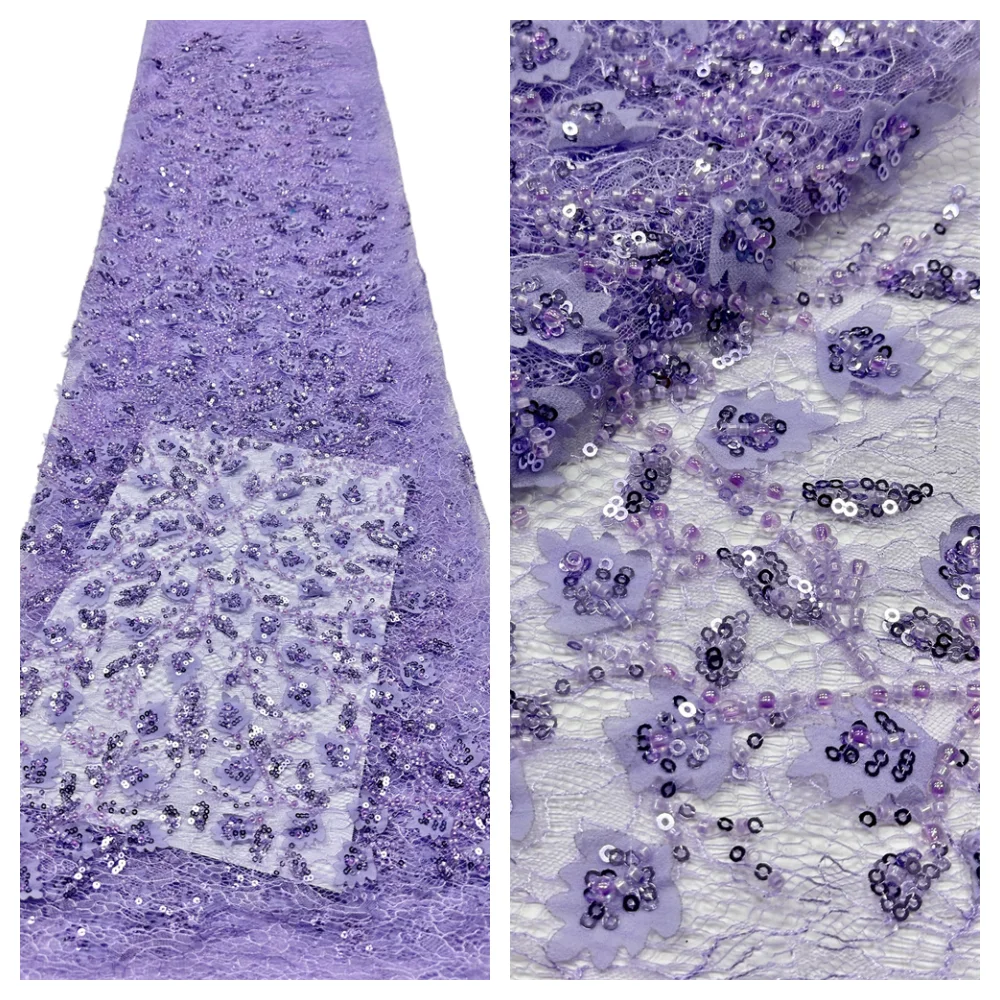 Elegant Lace Fabric 2026 High Quality French Flower Sequins Embroidery Beads Tulle Lace Fabric For Party Wedding Dress 5 yards
Elegant Lace Fabric 2026 High Quality French Flower Sequins Embroidery Beads Tulle Lace Fabric For Party Wedding Dress 5 yards