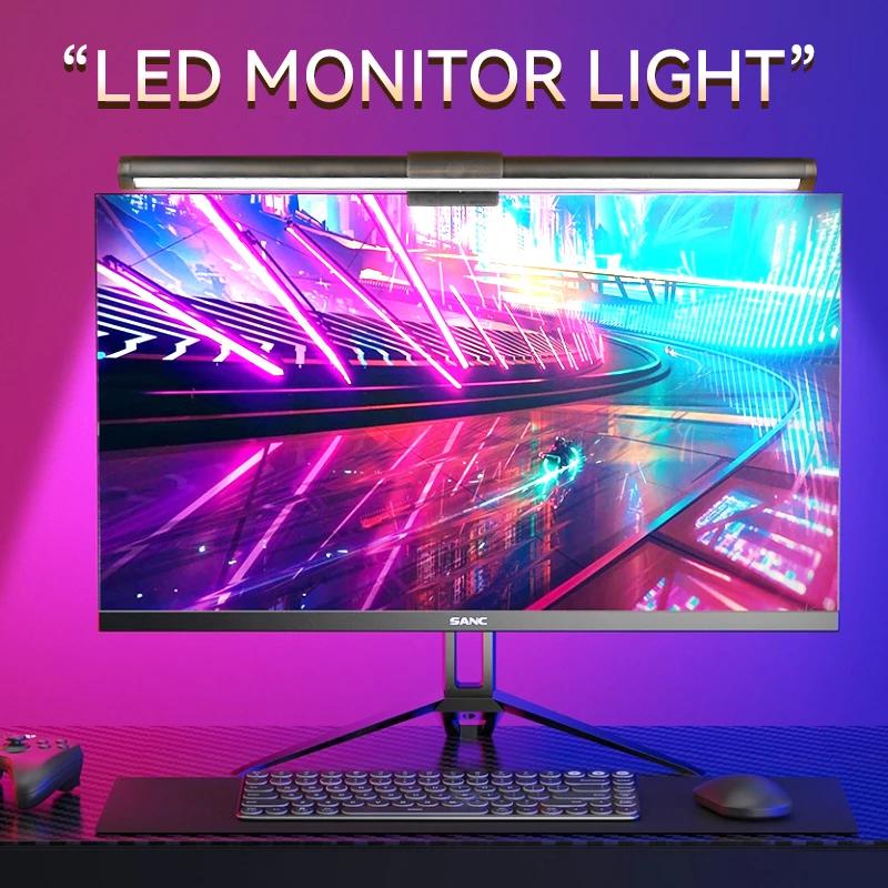 RGB LED Light Bar Monitor for Computer Desk Lamp Stepless Dimming Monitor Lights Bar USB Led Study Office Screen Lighting
RGB LED Light Bar Monitor for Computer Desk Lamp Stepless Dimming Monitor Lights Bar USB Led Study Office Screen Lighting