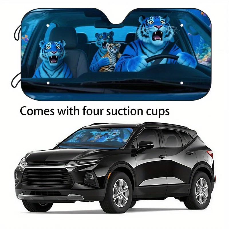 1pc Fun Car Sunshade With 2 Sizes To Choose, Ideal Holiday Gift – Windshield Sun Visor For A Cooler Ride, Prevents Interior Agin
1pc Fun Car Sunshade With 2 Sizes To Choose, Ideal Holiday Gift – Windshield Sun Visor For A Cooler Ride, Prevents Interior Agin