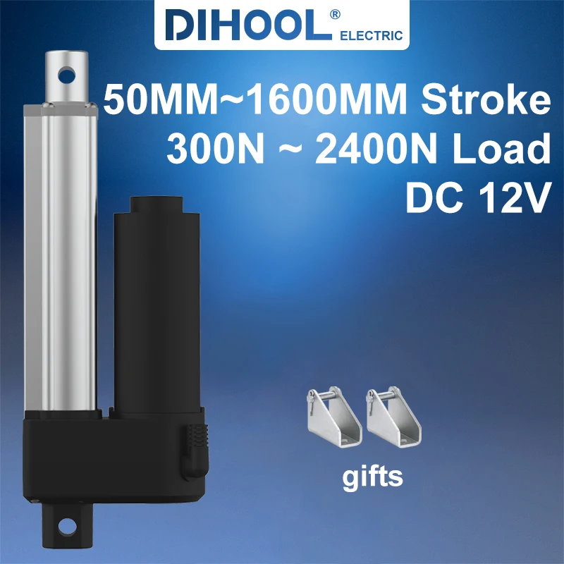 2400N Linear Actuator DC 12V Electric Telescopic Rod 30dB Lifting Motor 50mm~1600mm Stroke 30kg~240kg Load Indoor/outdoor
2400N Linear Actuator DC 12V Electric Telescopic Rod 30dB Lifting Motor 50mm~1600mm Stroke 30kg~240kg Load Indoor/outdoor