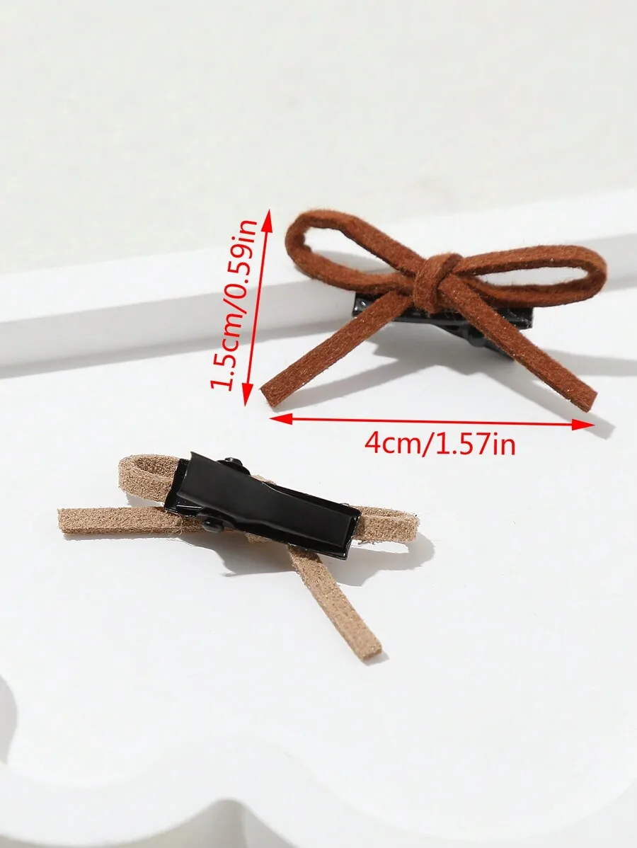 16pcs Autumn Winter Faux Suede Bow Mini Hair Clips Women Side Hairpins
16pcs Autumn Winter Faux Suede Bow Mini Hair Clips Women Side Hairpins