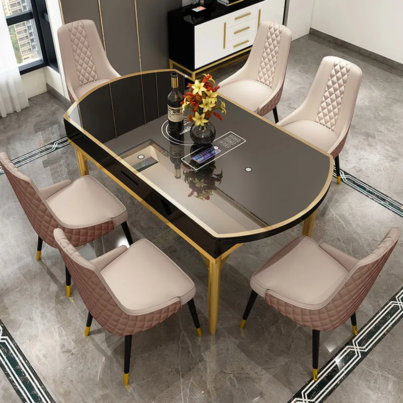 Multifunctional dining table folding telescopic creative light luxury postmodern simple deformation dining table and chair set i
Multifunctional dining table folding telescopic creative light luxury postmodern simple deformation dining table and chair set i