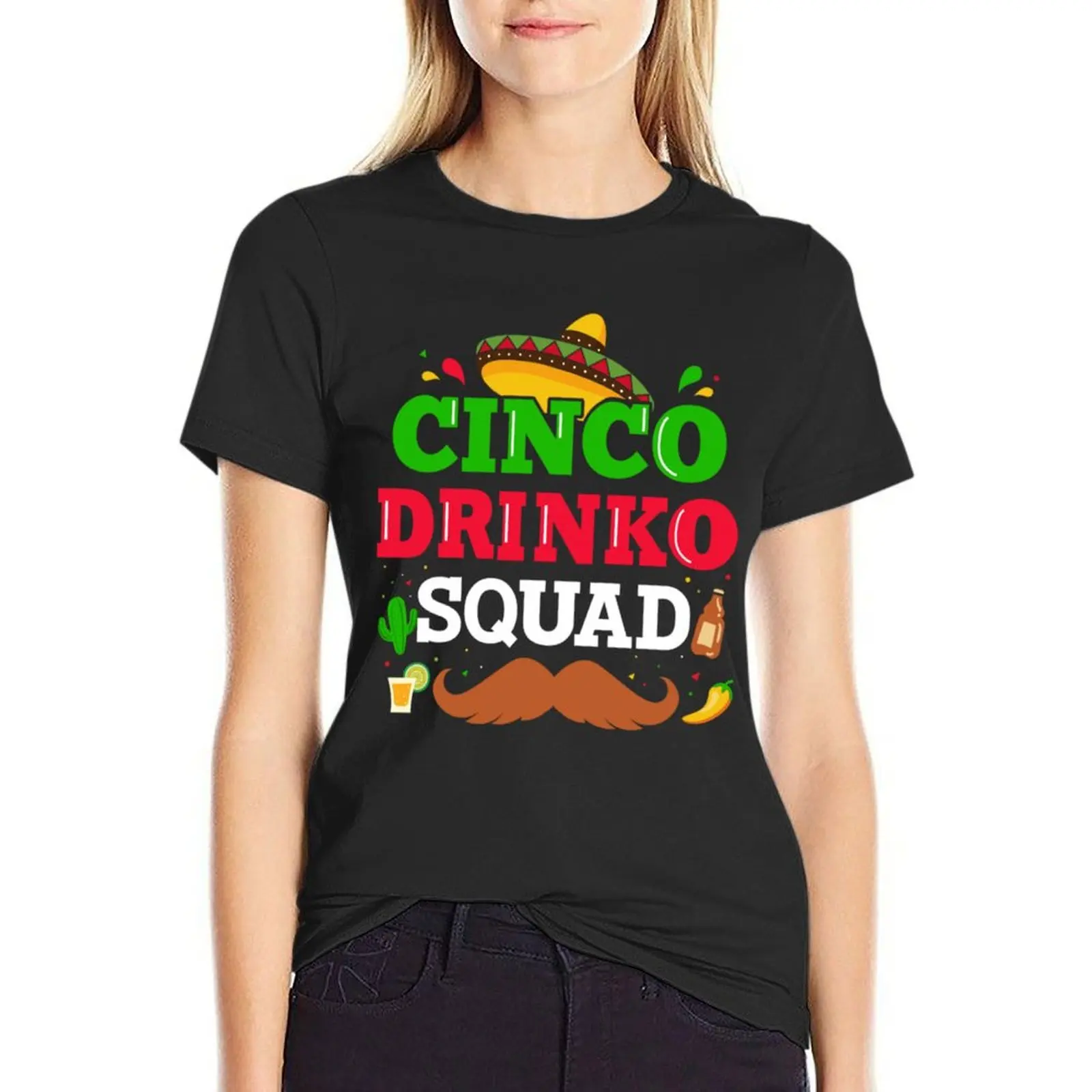 Cinco drinko Squad for mexican Cinco de Mayo fiesta crew T-Shirt anime clothes hippie clothes korean Women's clothes
Cinco drinko Squad for mexican Cinco de Mayo fiesta crew T-Shirt anime clothes hippie clothes korean Women's clothes