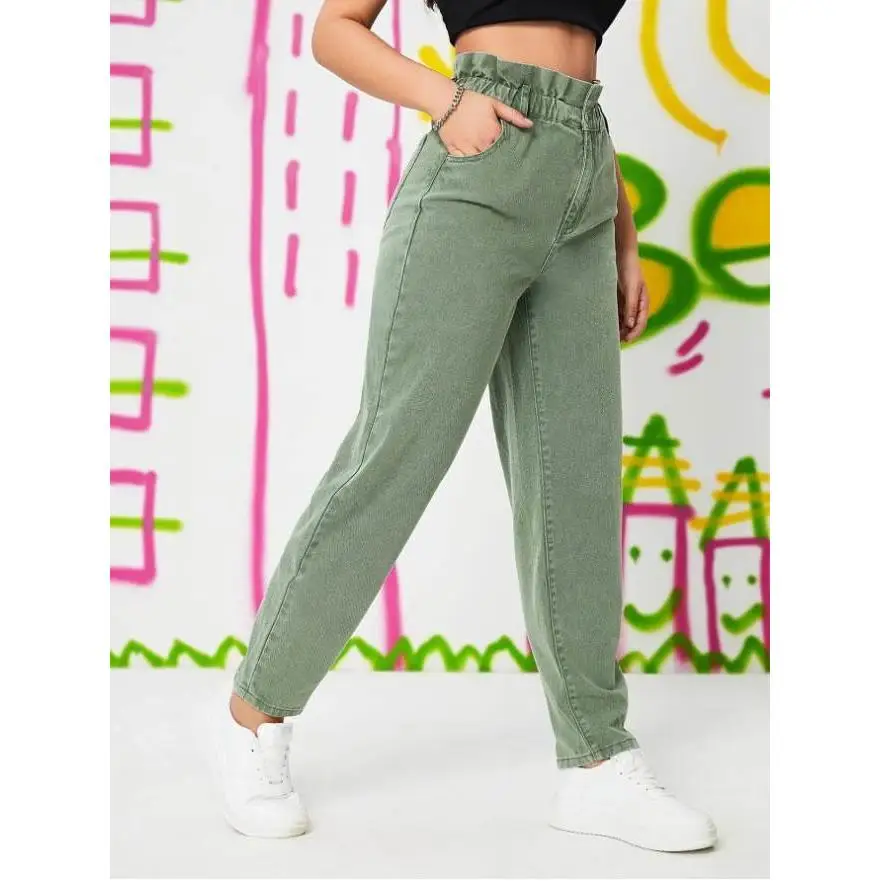 Джинсы женские 2023 Faion с высокой талией, эластичные брюки Cleanfit, женские штаны из хлопка со средней эластичностью и вставками из ПУ
Джинсы женские 2023 Faion с высокой талией, эластичные брюки Cleanfit, женские штаны из хлопка со средней эластичностью и вставками из ПУ