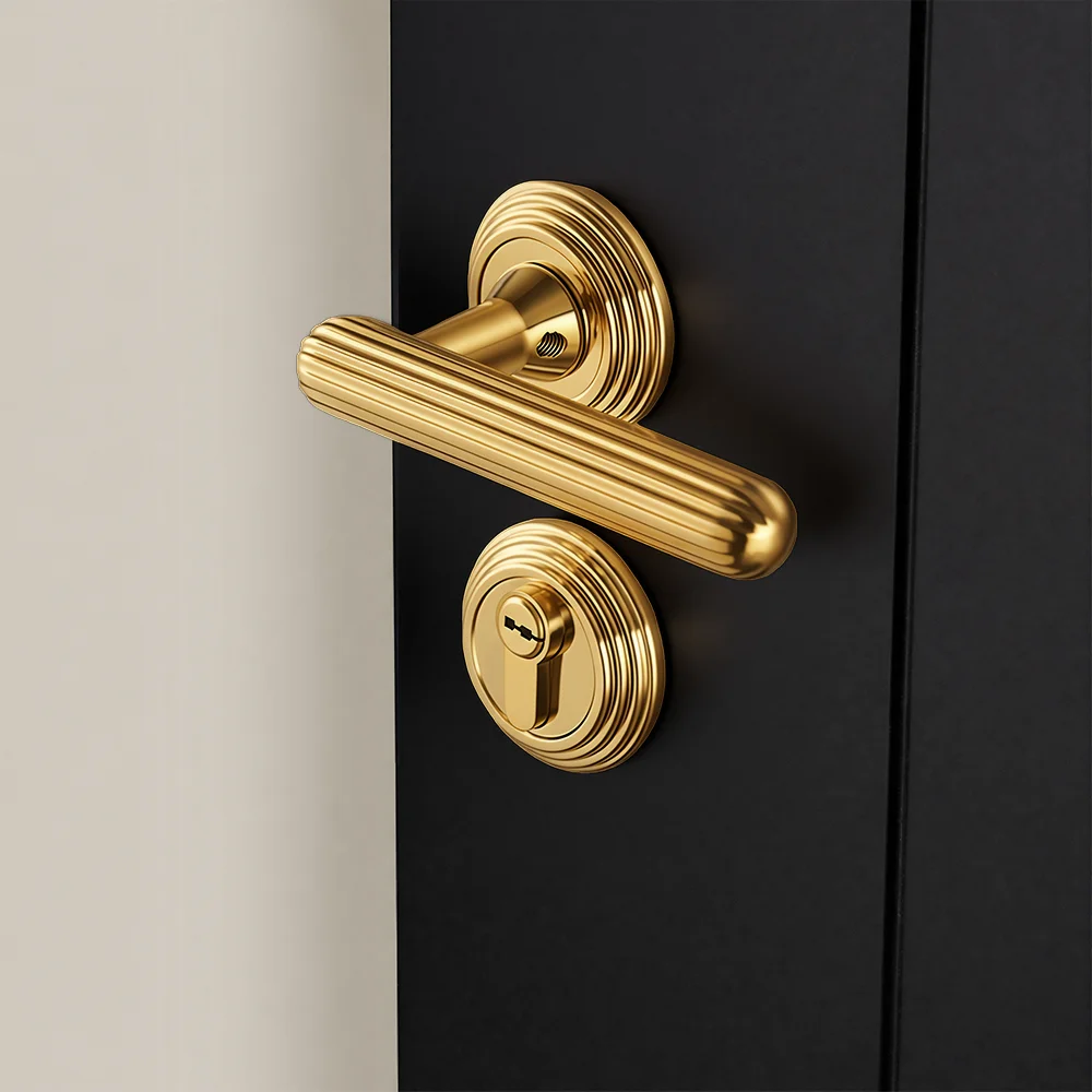 DOOROOM Brass Door Lock Set Solid Brass Striped Design Bedroom Door Locks Passage Locks Dummy Locks
DOOROOM Brass Door Lock Set Solid Brass Striped Design Bedroom Door Locks Passage Locks Dummy Locks