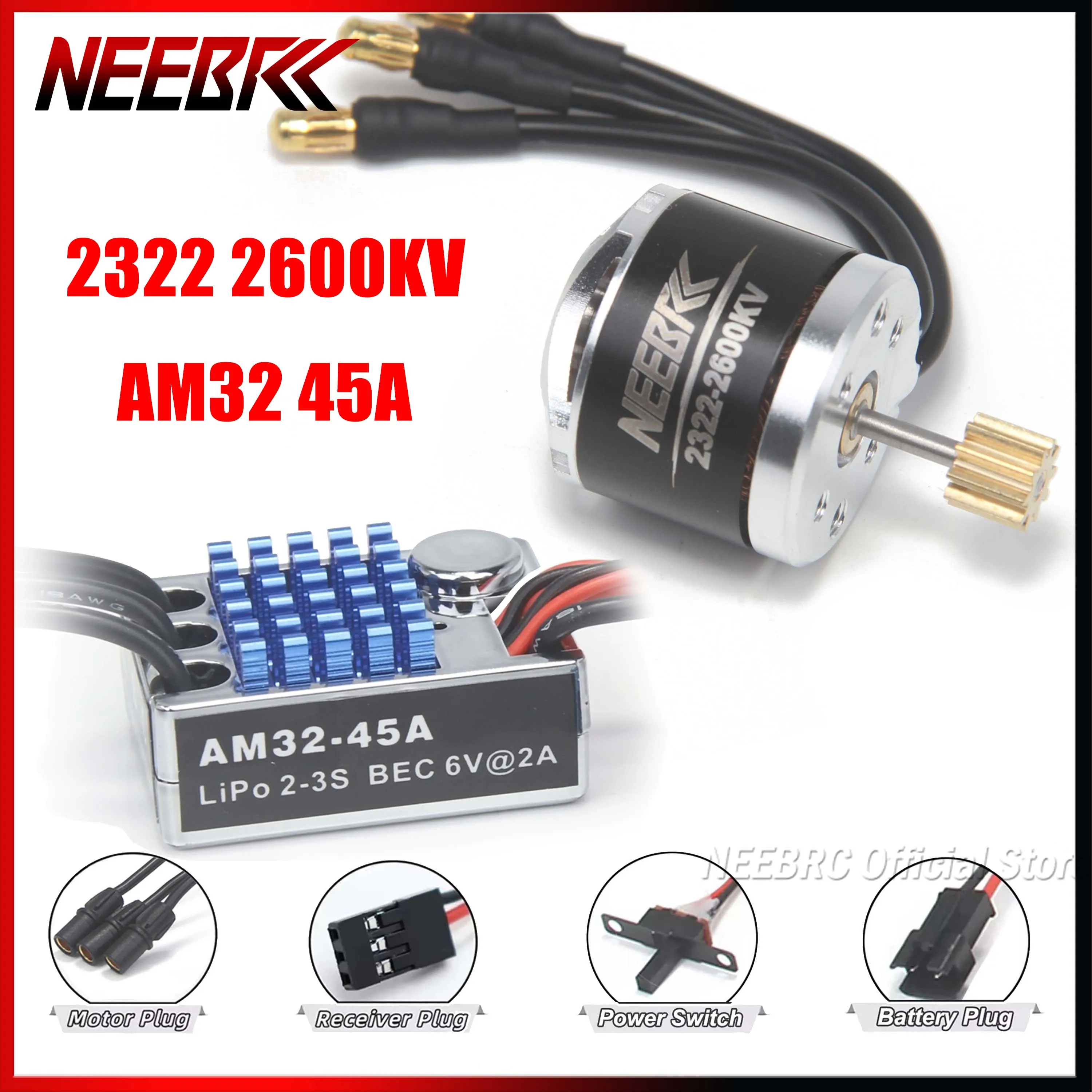 NEEBRC 2322 2600KV RC Гусеничный бесщеточный двигатель Outrunner 5,5-9 В AM32 45A ESC для MN82 MN99S MN168 MN78 Запчасти для внедорожного автомобиля
NEEBRC 2322 2600KV RC Гусеничный бесщеточный двигатель Outrunner 5,5-9 В AM32 45A ESC для MN82 MN99S MN168 MN78 Запчасти для внедорожного автомобиля