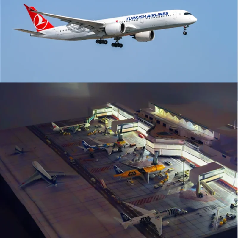 New 1/200 Scale Turkish Airline A350-900 Aircraft Plastic ABS Assembly Plane Model Airplanes With Stand Model Display Collection
New 1/200 Scale Turkish Airline A350-900 Aircraft Plastic ABS Assembly Plane Model Airplanes With Stand Model Display Collection