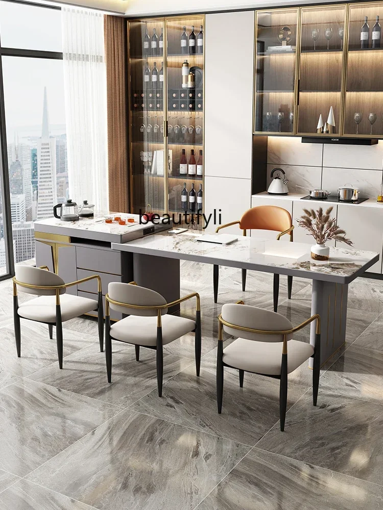 1184 Home Kombucha Table and Chair Combination Modern Minimalist Living Room Light Luxury Stone Plate Tea Table
1184 Home Kombucha Table and Chair Combination Modern Minimalist Living Room Light Luxury Stone Plate Tea Table