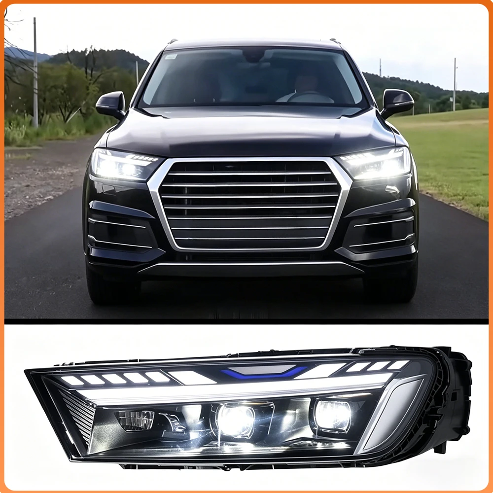 New RS 25 Style LED Lens Auto Headlight Assembly with Start Animation High Quality Upgrade Car Accessories for Audi Q7 2016-2019
New RS 25 Style LED Lens Auto Headlight Assembly with Start Animation High Quality Upgrade Car Accessories for Audi Q7 2016-2019