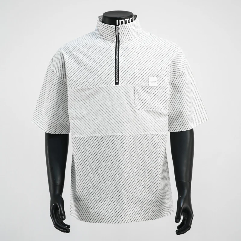 Breathable half zipper lapel shirt for men in summer, thin, casual, simple, versatile, fashionable short sleeved T-shirt
Breathable half zipper lapel shirt for men in summer, thin, casual, simple, versatile, fashionable short sleeved T-shirt