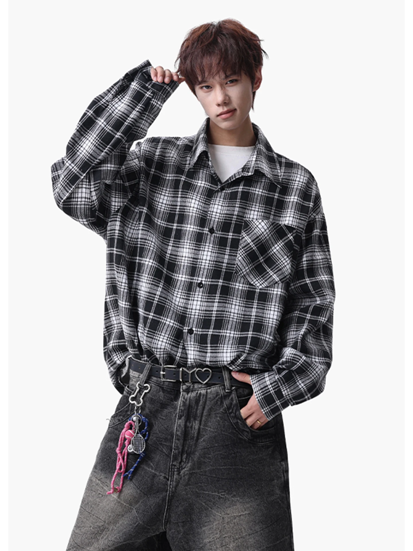 Men's Plaid irt Long Sve Loose Fit Casual Outerwear Spring Trendy Haome Cotton Polyester Blend Resistant to Fading An...
Men's Plaid irt Long Sve Loose Fit Casual Outerwear Spring Trendy Haome Cotton Polyester Blend Resistant to Fading An...